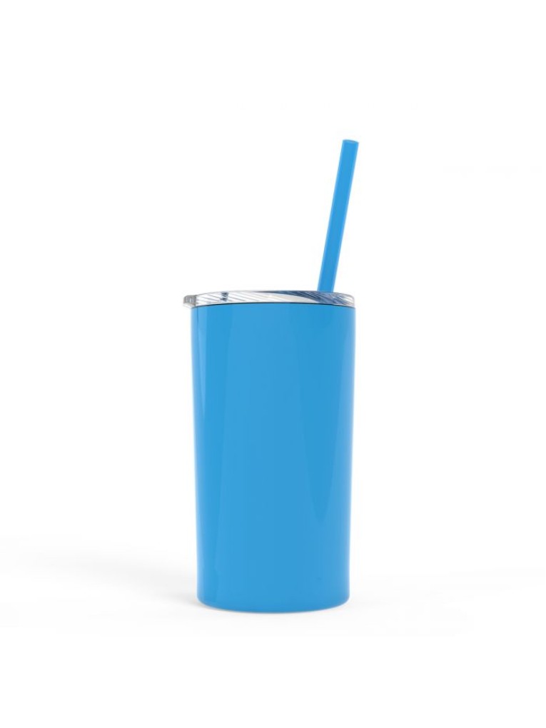 Mini thin vacuum insulated travel tumbler cup